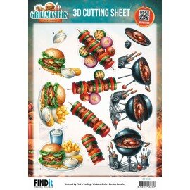 CD12467 3D Cutting Sheet - Berries Beauties - Grillmasters - Flame Grilled Favorites