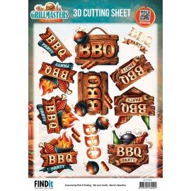 CD12466 3D Cutting Sheet - Berries Beauties - Grillmasters - Backyard Feast