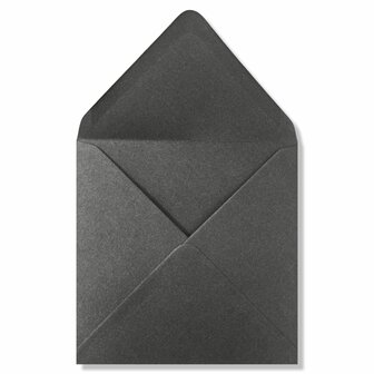 Vierkante enveloppen 14x14 metallic zilver 10 stuks