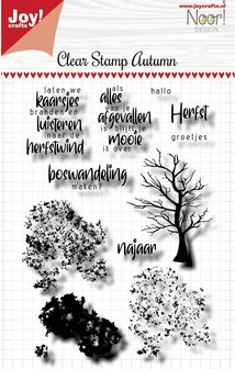 6410/0525 Joy! Crafts Clear stamp Stempel- Autumn tree/Herfst Boom- A6