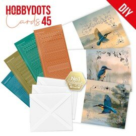 DODOPP045 Hobbydots Cards 45  -  Kingfisher