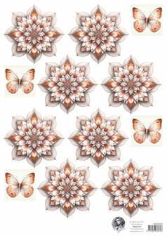 Fairybells roze combi knipvellen 3 stuks voor pop-up en decoupage