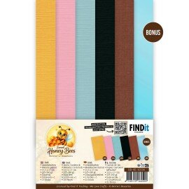 BB-4K-10036 Linen Cardstock Pack - Berries Beauties - Sweet Honey Bees - 4K