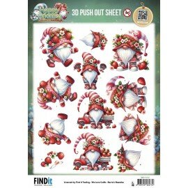 SB11137 3D Pushout Sheet - Berries Beauties - Happy Gnomes - Berry Cute