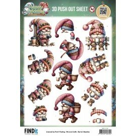 SB11134 3D Pushout Sheet - Berries Beauties - Happy Gnomes - Coffee &amp; Clicks