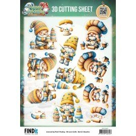 CD12481 3D Cutting Sheet - Berries Beauties - Happy Gnomes - The Tiny Baker