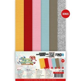 BB-4K-10037 Linnen Cardstock Pack - Berries Beauties - Happy Gnomes - 4K