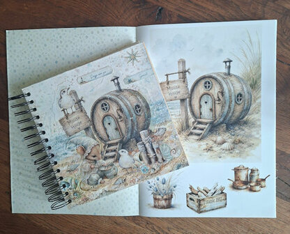 Fairybells Collage boek Zomer strandmuisjes