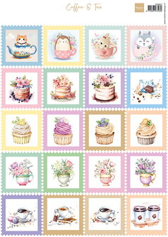 VK9647 Marianne Design - Knipvellen - Stamps - Coffee &amp; Tea
