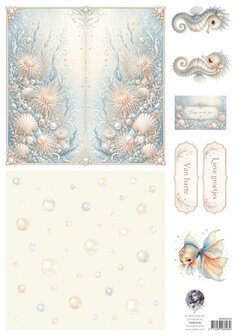 Fairybells blauw combi knipvellen 3 stuks voor pop-up en decoupage