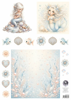 Fairybells blauw combi knipvellen 3 stuks voor pop-up en decoupage
