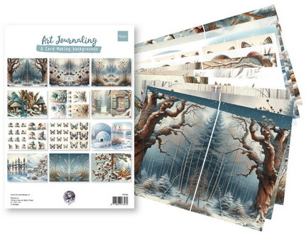 FB2506 Marianne Design - Art Journaling - Winter Set - by Fairybells A4 12 vel