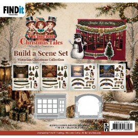 BBBSS10001 Berrie's Beauties - Buid a Scene Set - Victorian Christmas Collection (Exclusief Dies)
