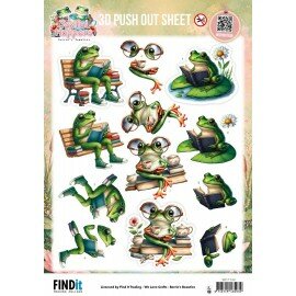 SB11144 3D Pushout Sheet - Berries Beauties - Joyful Hoppers - Pondside Pages