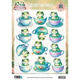 CD12494 3D Cutting Sheet - Berries Beauties - Joyful Hoppers - A Cup Of Frog