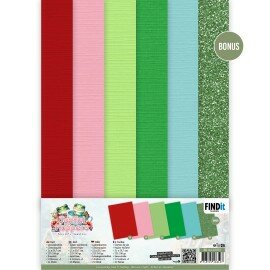 BB-A4-10039 Linen Cardstock Pack - Berries Beauties - Joyful Hoppers - A4