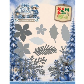 Snijmal - Berries Beauties - Blue Christmas - Botanical Elements