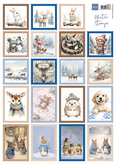 Marianne Design Knipvel Winter Stamps A4
