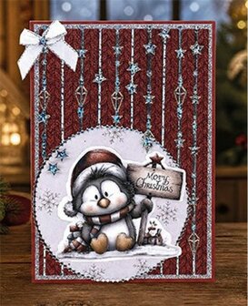 3D Pushout Sheet - Berries Beauties - Whimsical Christmas - Penguins