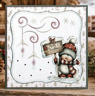 3D Pushout Sheet - Berries Beauties - Whimsical Christmas - Penguins