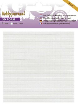 Hobbyjournaal - 3D Foam Blokjes - 3 mm