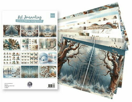 Marianne Design / Fairybells Art Journaling Winter Set - by Fairybells A4 12 vel