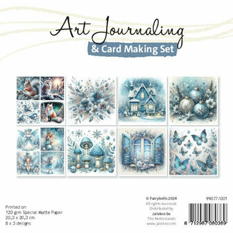 Fairybells Art Journaling &amp; Card Making Set Kerst - Winter blauw