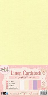 Mabel and Moss Linen Cardstock - Soft Blush