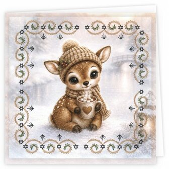 Complete Stitch and Do borduurset voor het maken van drie handgemaakte kaarten.