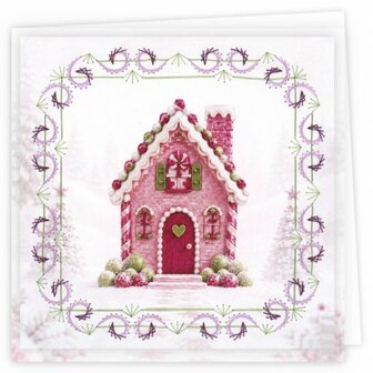Complete Stitch and Do borduurset voor het maken van drie handgemaakte kaarten.