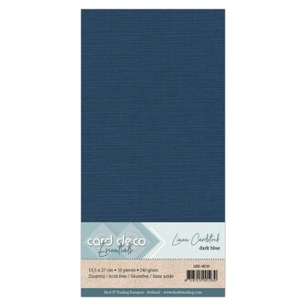 4K Donkerblauw Linnenkarton