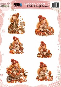 Uitdrukvel - Mabel &amp; Moss - A Walk Through Autumn - Scenery Sheet