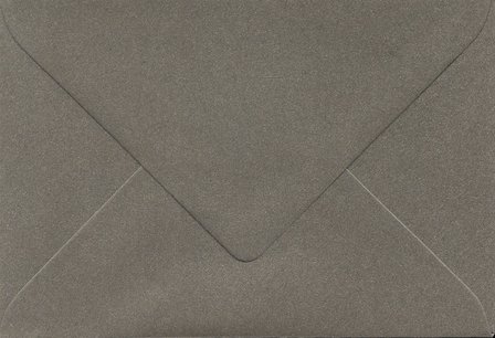 Enveloppen C6(114x162mm) 10 stuks Antraciet metallic (120gr.)