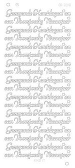 Stickervel 3018 CD Gezegende Kerstdagen Platinum