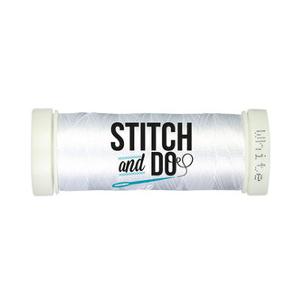 Stitch &amp; Do 200 m - Borduurgaren - Linnen &ndash; Wit