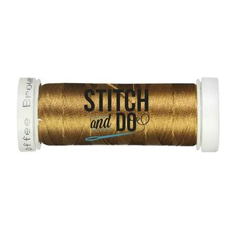 Stitch &amp; Do 200 m - Borduurgaren - Linnen &ndash; Koffiebruin