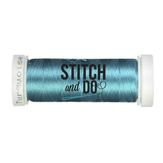 Stitch &amp; Do 200 m - Borduurgaren - Linnen &ndash; Turquoise