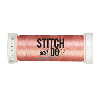 Stitch &amp; Do 200 m - Borduurgaren - Linnen &ndash; Flamingo