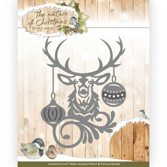 PM10101 Die - Precious Marieke - The nature of Christmas - Christmas FloralsDear
