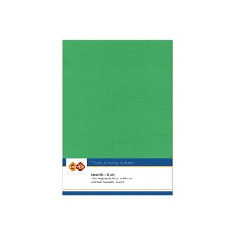 22 Card Deco Linnen A5 10 vel Groen 240grm 