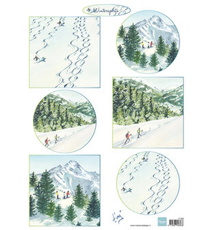 IT600 &ndash; Knipvel &ndash; Marianne Design &ndash; Tiny's Winterlandschapjes 2