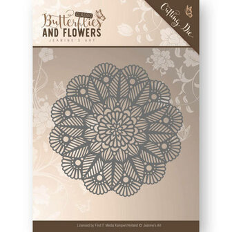 JAD10022 &ndash; Die - Jeanine&#039;s Art - Butterflies and Flowers &ndash; Doily
