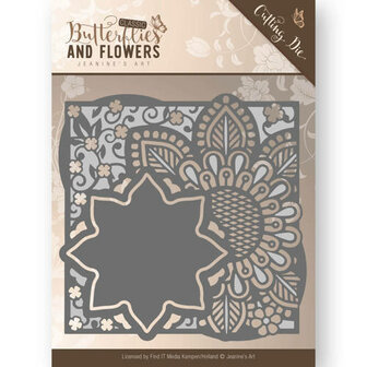 JAD10018 &ndash; Die - Jeanine&#039;s Art - Classic Butterflies and Flowers - Flowers Frame