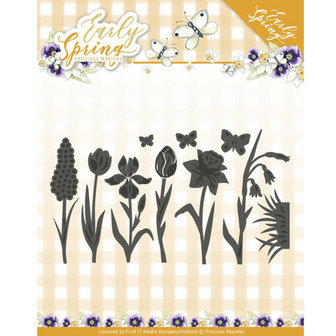 PM10115 &ndash; Die - Precious Marieke - Early Spring - Spring Flowers and Butterfly Dies