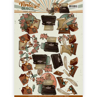 CD11107 - 3D Knipvel - Yvonne Creations - Vintage Objects - Vintage Communications