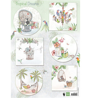 EWK1260 - Knipvel - Marianne Design - Els - Tropical Dreams