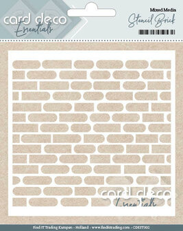 CDEST002 Card Deco Essentials Stencil Brick