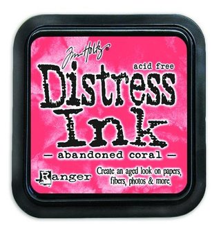 Ranger Distress Inks pad - abandoned coral TIM43188 Tim Holtz