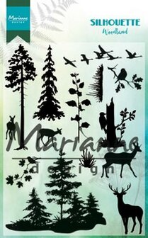 Marianne Design Clear Stamp Silhouette woodland CS1014110 x 150 mm