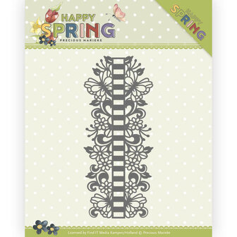 PM10147 Dies - Precious Marieke - Happy Spring - Ribbon Border